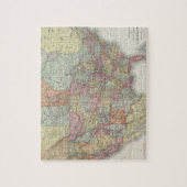 米国の旧道路地図。 ジグソーパズル (縦)