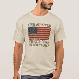 米国の明白な世界大戦のチャンピオン Tシャツ