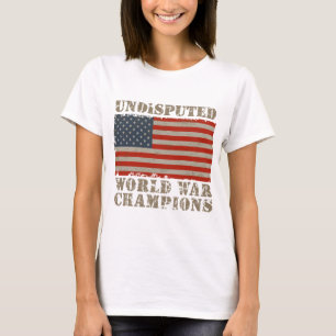 米国の明白な世界大戦のチャンピオン Tシャツ