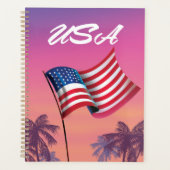 米国の星とストライプ プランナー手帳 (正面)