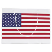 米国の星とストライプ ラージペーパーバッグ (裏面)