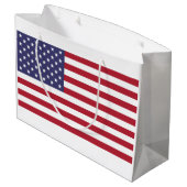 米国の星とストライプ ラージペーパーバッグ (裏面アングル)