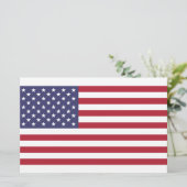 米国の星とストライプ 便箋 (スタンド正面)