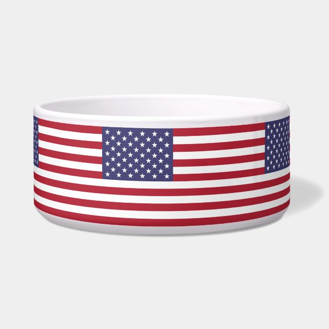 米国の星とストライプ(州統一された国旗) ボウル (正面)
