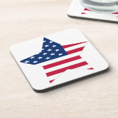 米国の星の米国旗 コースター (左側)
