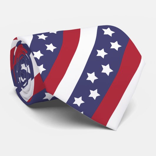 米国の星条旗 ネクタイ (ロール)