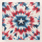 米国の星 ガラスコースター (正面)