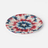 米国の星 ペーパープレート (アングル)