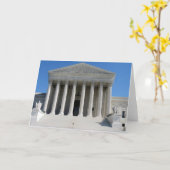 米国の最高裁判所の建物 カード (黄色い花)