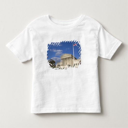 米国の最高裁判所の建物 トドラーTシャツ (正面)