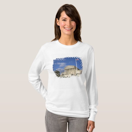 米国の最高裁判所の建物 Tシャツ (正面フル)