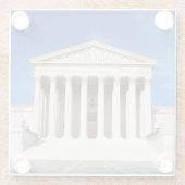 米国の最高裁判所の建物、Washington D.C.、米国 ガラスコースター (裏面)