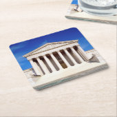 米国の最高裁判所の建物、Washington D.C.、米国 スクエアペーパーコースター (アングル)