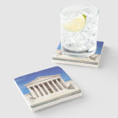 米国の最高裁判所の建物、Washington D.C.、米国 ストーンコースター (横)