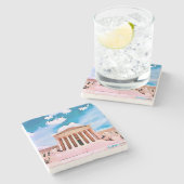 米国の最高裁判所の石のコースター ストーンコースター (横)