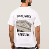米国の最高裁判所 Tシャツ (裏面)
