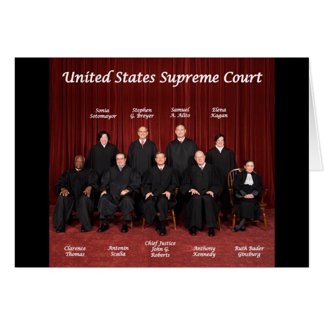 米国の最高裁裁判官 (正面横)