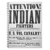 米国の有志の騎兵隊のための募集ポスター、 ノートブック (正面)