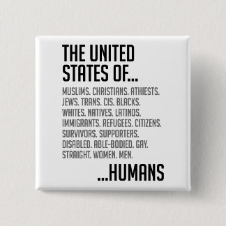 米国の正方形ボタン 缶バッジ