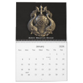 米国の武力のバッジ カレンダー (1月 2026)