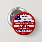 米国の歴史の下りアーク 缶バッジ (正面&裏面)