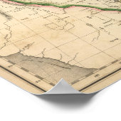 米国の歴史地図 ポスター (角)