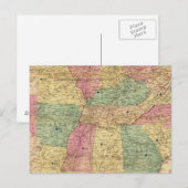 米国の歴史軍隊地図 ポストカード (正面/裏面)