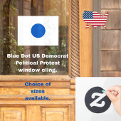 米国の民主党がアンチ・トランプに抗議を支持するブルードット ウィンドウサイン