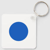 米国の民主党がアンチ・トランプに抗議を支持するブルードット キーホルダー (裏面)