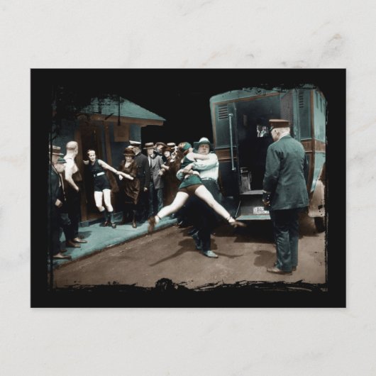 米国の水着の逮捕 ポストカード (正面)