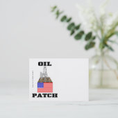 米国の油パッチ、名刺、油、装備、石油企業家 名刺 (スタンド正面)