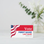 米国の波打つ政治キャンペーフォーマルン 名刺 (スタンド正面)