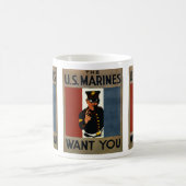 米国の海兵隊員はほしいと思います コーヒーマグカップ (中央)