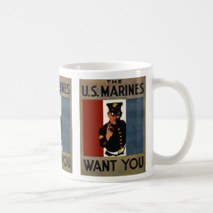 米国の海兵隊員はほしいと思います コーヒーマグカップ
