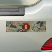 米国の海兵隊員: マスターの特務曹長(USMC MGySgt) バンパーステッカー (車上)