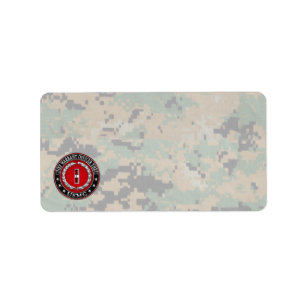 米国の海兵隊員: 主な令状3 (USMC CWO-3) [3D] ラベル