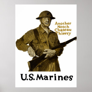 米国の海兵隊員 -- 別のノッチの館Thierry ポスター