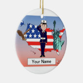 米国の海兵隊員-女性 セラミックオーナメント (右)