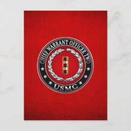 米国の海兵隊：主任令状2(USMC CWO-2) [3D] ポストカード