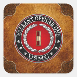 米国の海兵隊：准士官1(USMC WO-1) [3D] スクエアシール