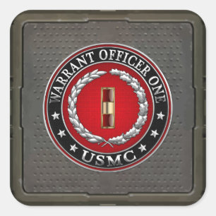 米国の海兵隊：准士官1(USMC WO-1) [3D] スクエアシール