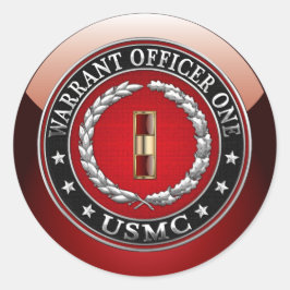 米国の海兵隊：准士官1(USMC WO-1) [3D] ラウンドシール