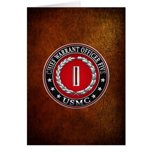 米国の海兵隊：最高令状5号(USMC CWO-5) [3D] (正面)