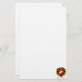 米国の海洋の公式のシール-母 便箋 (正面/裏面)