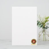 米国の海洋の公式のシール- Semper Fi 便箋 (スタンド正面)