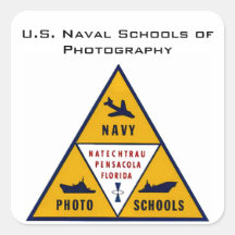 米国の海軍写真学校#1シール