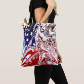 米国の渦巻のトート トートバッグ (クローズアップ)