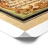 米国の湾岸地図1747 ポスター (角)