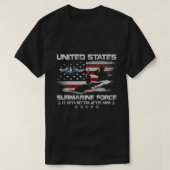 米国の潜水艦の力の退役軍人それが良いフラグViを取得 Tシャツ (デザイン正面)