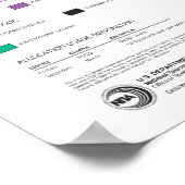 米国の無線周波数分布図 ポスター (角)